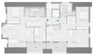 Perfekte Wohnung: 4 Zimmer über 2 Ebenen mit Kaminanschluss - 1.Dachgeschoss - Haus 1