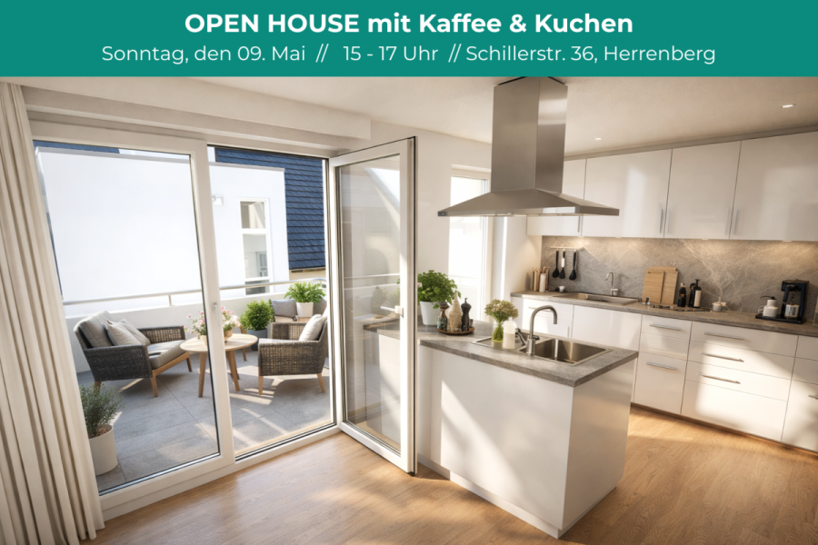 Stilvolles Zuhause für Familien & Paare mit hohen Ansprüchen: 4 Zimmer mitten in Herrenberg - OPEN HOUSE (8472)