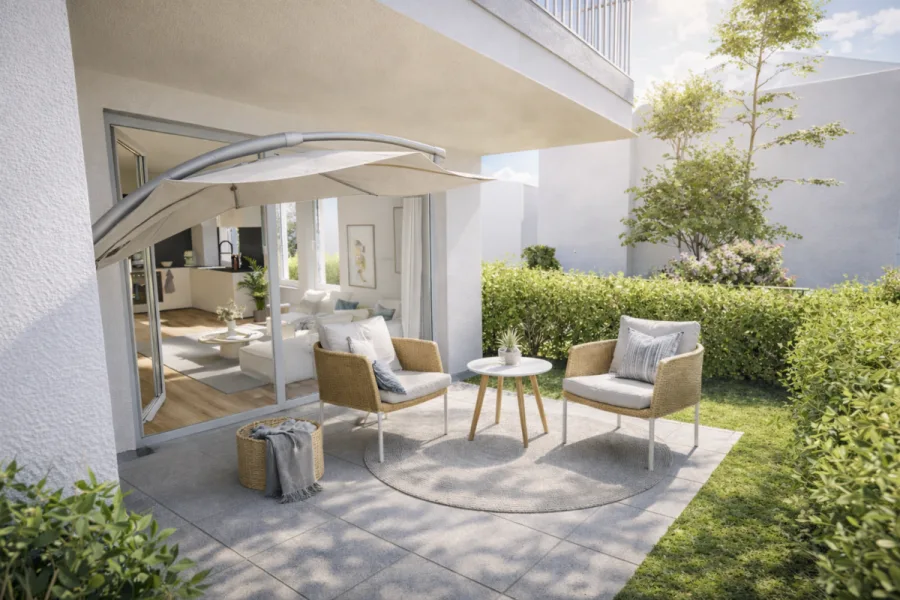 Ideale 3-Zimmer-Wohnung im betreuten Wohnen - Whg 4 - Terrasse (13593)