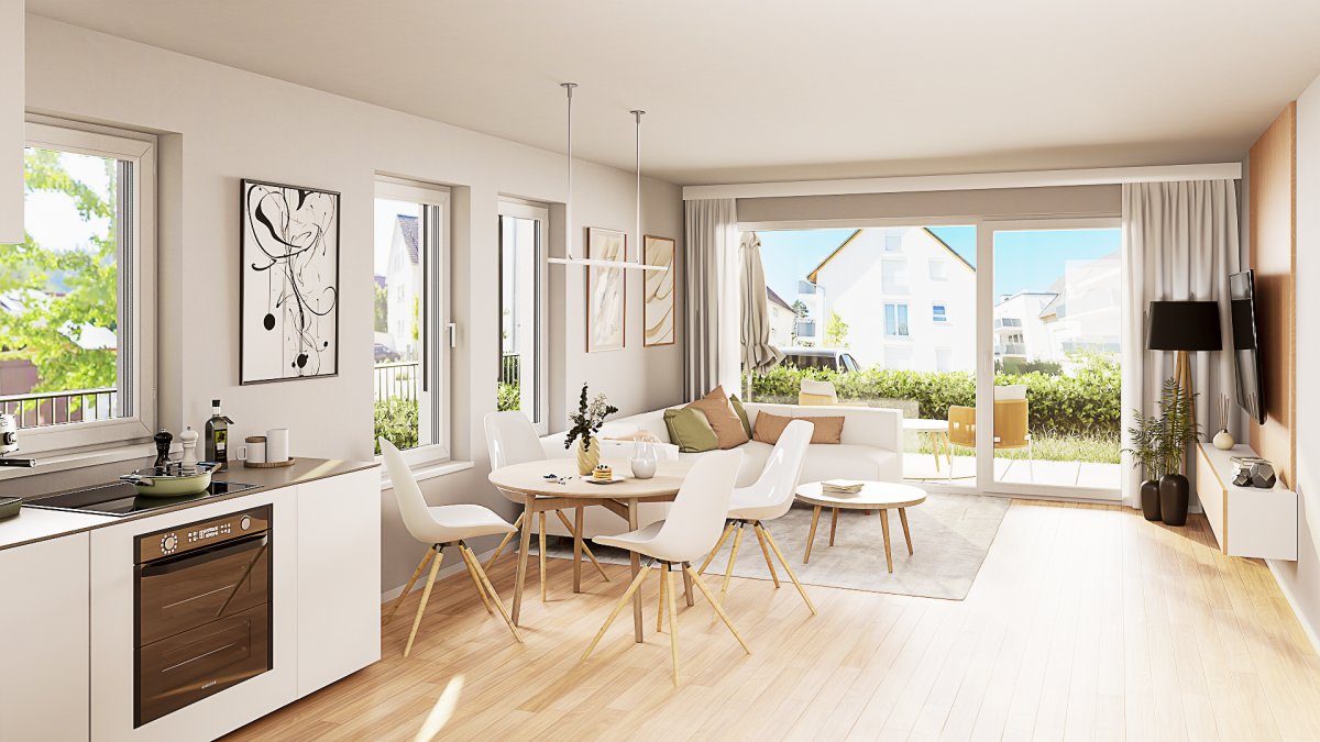 Ideale 3-Zimmer-Wohnung im betreuten Wohnen, 71154 Nufringen, Erdgeschosswohnung