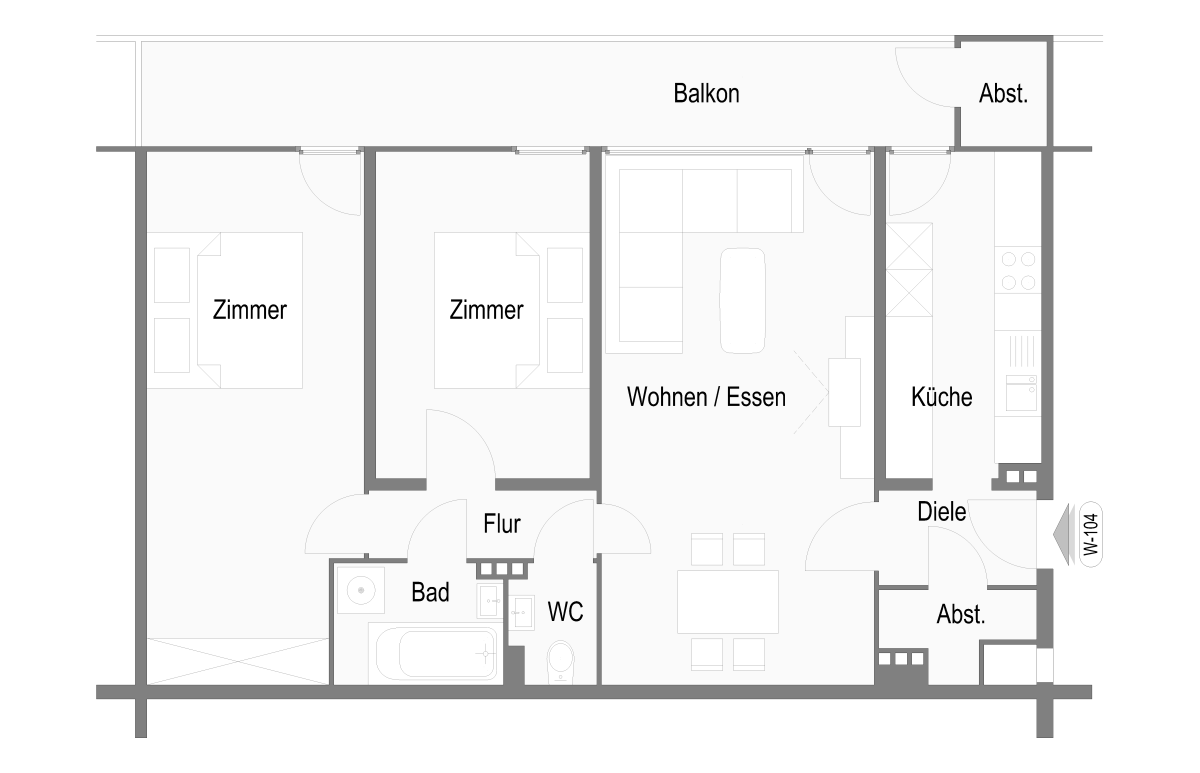 Wohnung 104