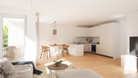 Betreutes Wohnen: Schöne 3-Zimmerwohnung mit Westbalkon - Wohn-Essbereich - Wohnung 5