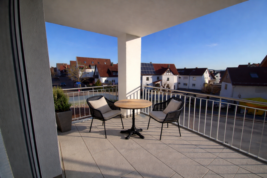 SICHER IM ALTER: Moderne 2-Zimmer-Wohnung mit Süd-Balkon und umfassendem Betreuungsangebot - Süd-Balkon (8617)
