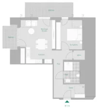 Grundriss Whg. 9