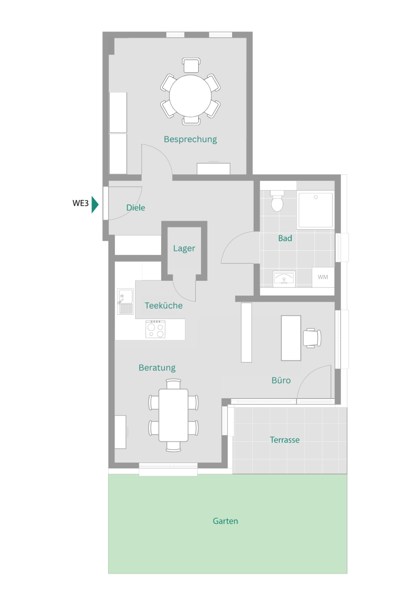 Kapitalanleger aufgepasst: Top vermietete 2-Zimmer-Wohnung im Betreuten Wohnen - WE3 _ Diakoniestation (12979)