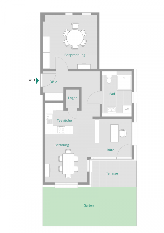 Kapitalanleger aufgepasst: Top vermietete 2-Zimmer-Wohnung im Betreuten Wohnen - WE3 _ Diakoniestation (11808)