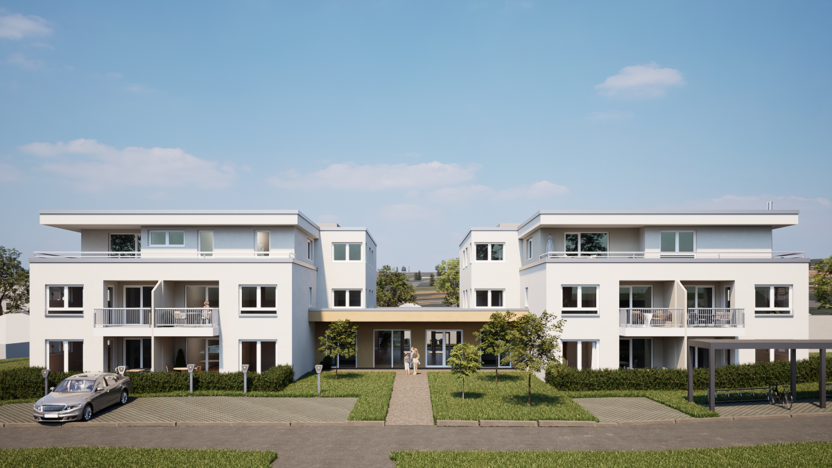 Betreutes Wohnen: Schöne 2-Zimmerwohnung mit Ostterrasse und kleinem Gartenanteil, 71083 Herrenberg, Erdgeschosswohnung